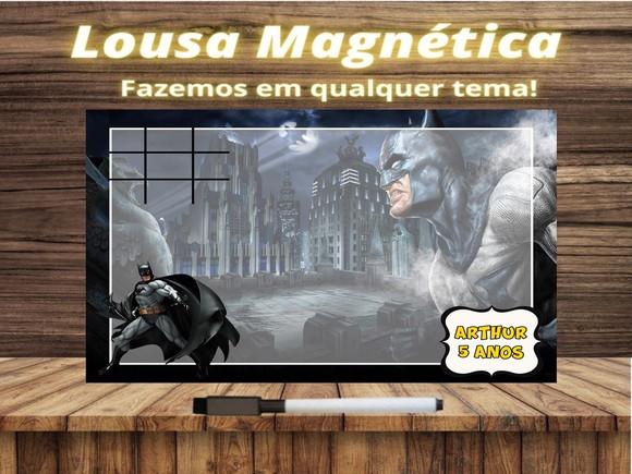 Lousa Magnética + Jogo da Velha Batman com Embalagem