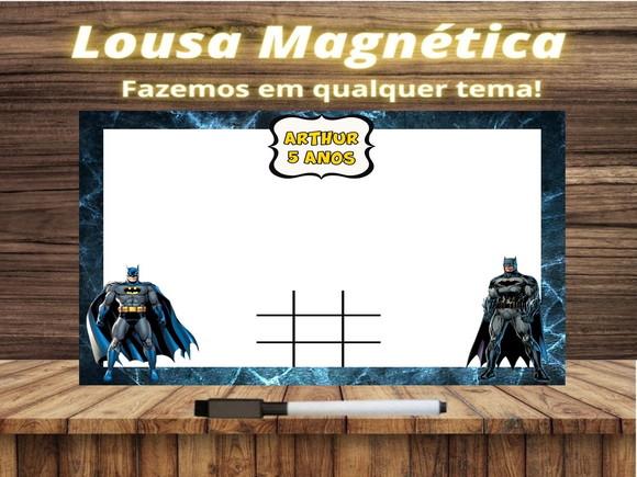 Lousa Magnética + Jogo da Velha Batman com Embalagem