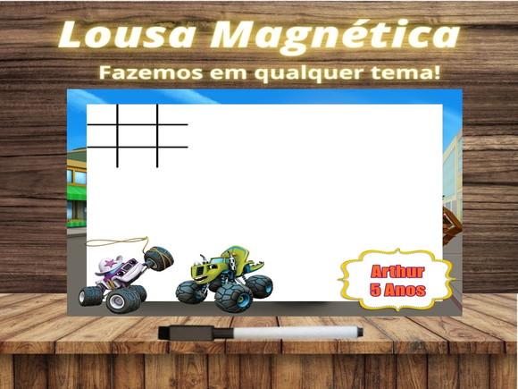 Lousa Magnética + Jogo da Velha Blaze com Embalagem