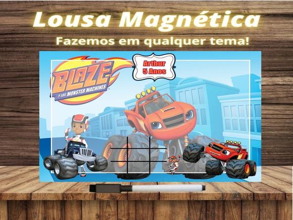 Lousa Magnética + Jogo da Velha Blaze com Embalagem