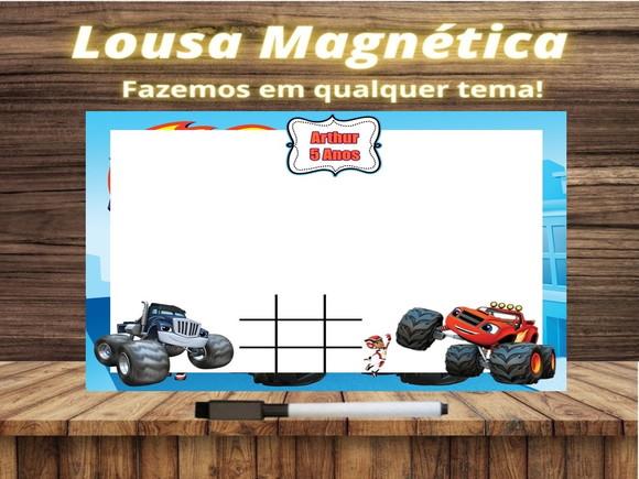 Lousa Magnética + Jogo da Velha Blaze com Embalagem