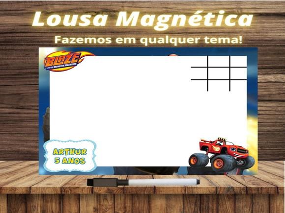 Lousa Magnética + Jogo da Velha Blaze com Embalagem