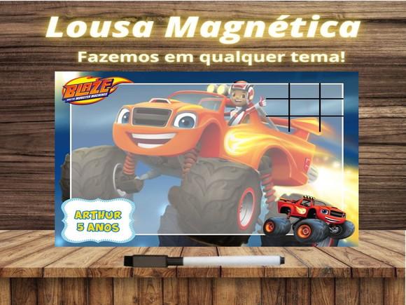 Lousa Magnética + Jogo da Velha Blaze com Embalagem