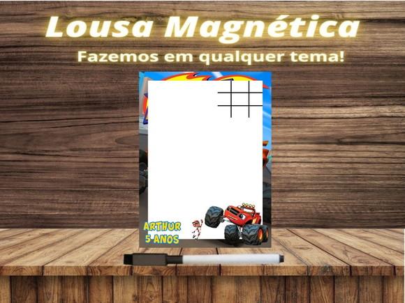 Lousa Magnética + Jogo da Velha Blaze com Embalagem