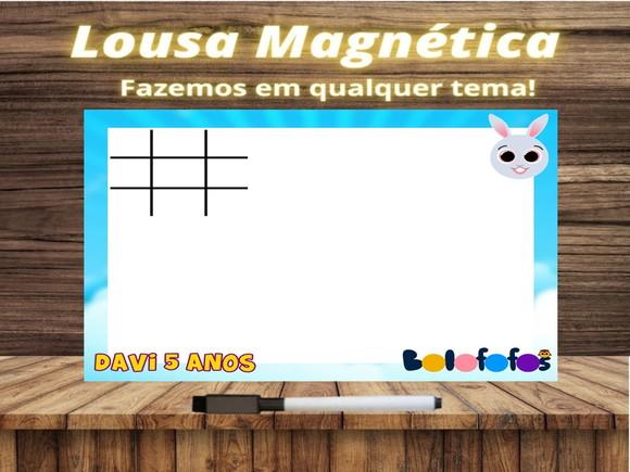Lousa Magnética + Jogo da Velha Bolofofos com Embalagem