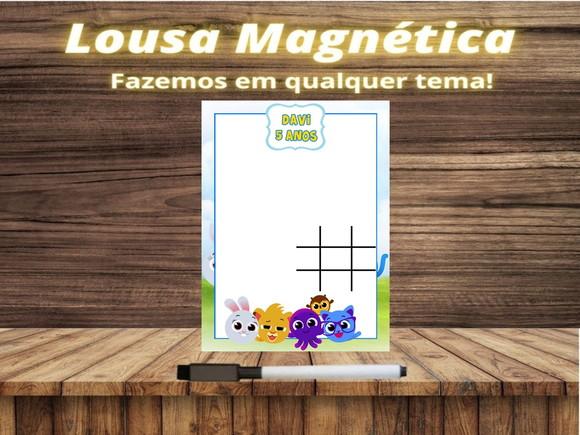 Lousa Magnética + Jogo da Velha Bolofofos com Embalagem