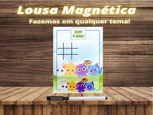 Lousa Magnética + Jogo da Velha Bolofofos com Embalagem