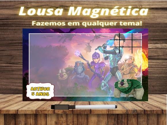 Lousa Magnética + Jogo da Velha Caçadores de Trolls com Emb.