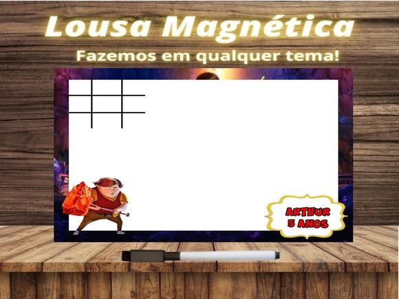 Lousa Magnética + Jogo da Velha Caçadores de Trolls com Emb.