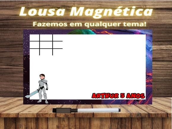 Lousa Magnética + Jogo da Velha Caçadores de Trolls com Emb.