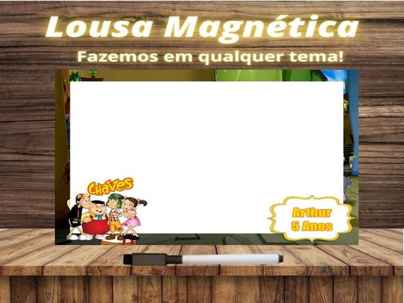 Lousa Magnética + Jogo da Velha Chaves com Embalagem