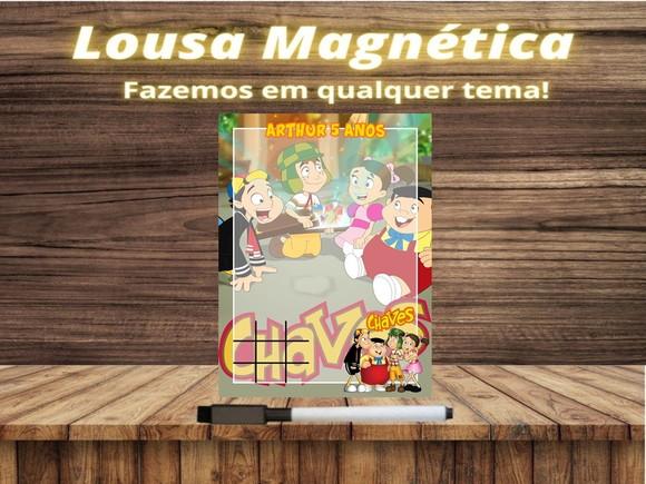Lousa Magnética + Jogo da Velha Chaves com Embalagem