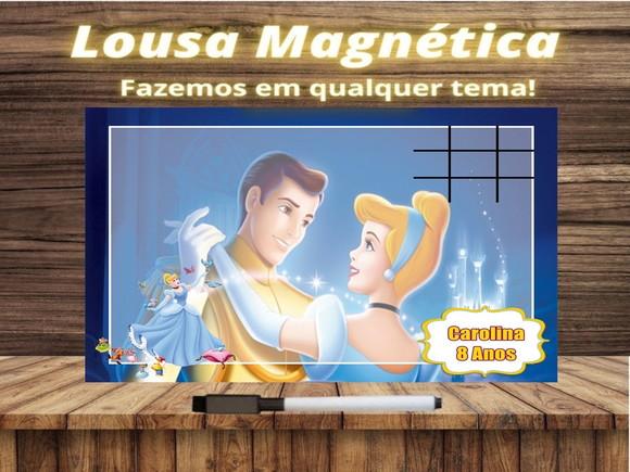 Lousa Magnética + Jogo da Velha Cinderela com Embalagem