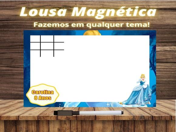 Lousa Magnética + Jogo da Velha Cinderela com Embalagem