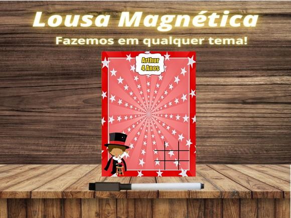 Lousa Magnética + Jogo da Velha Circo com Embalagem