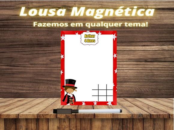 Lousa Magnética + Jogo da Velha Circo com Embalagem