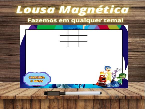 Lousa Magnética + Jogo da Velha Divertidamente com Embalagem