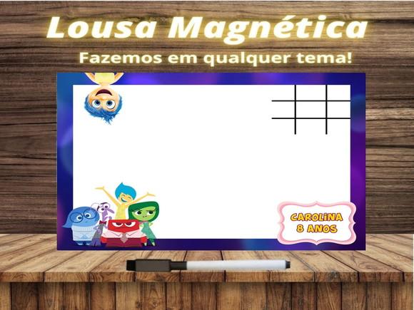 Lousa Magnética + Jogo da Velha Divertidamente com Embalagem