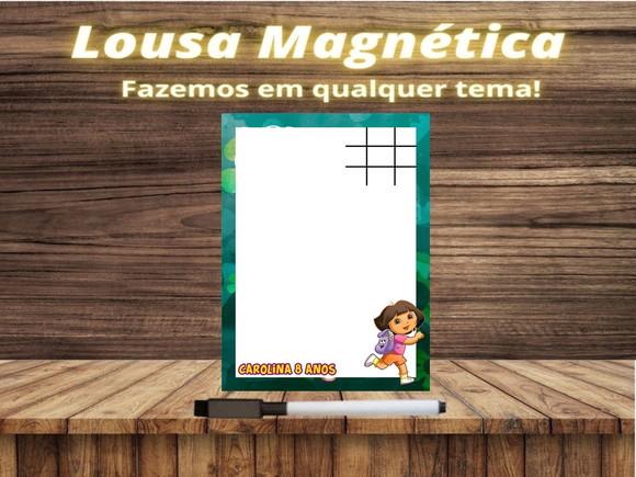 Lousa Magnética + Jogo da Velha Dora Aventureira c Embalagem