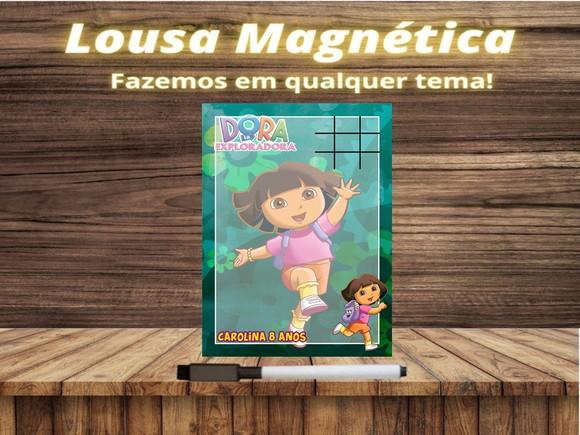 Lousa Magnética + Jogo da Velha Dora Aventureira c Embalagem