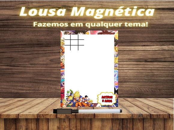 Lousa Magnética + Jogo da Velha Dragon Ball Z com Embalagem