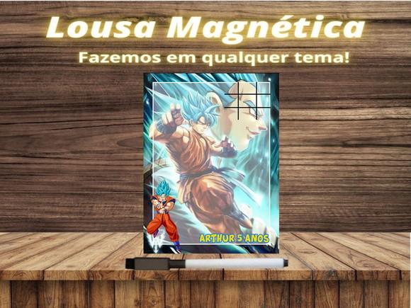 Lousa Magnética + Jogo da Velha Dragon Ball Z com Embalagem