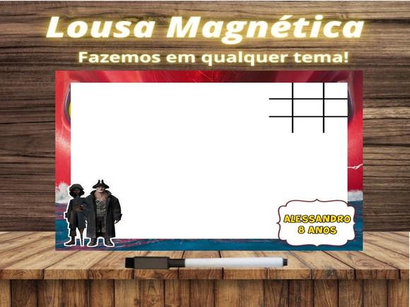 Lousa Magnética + Jogo da Velha Fera do Mar com Embalagem