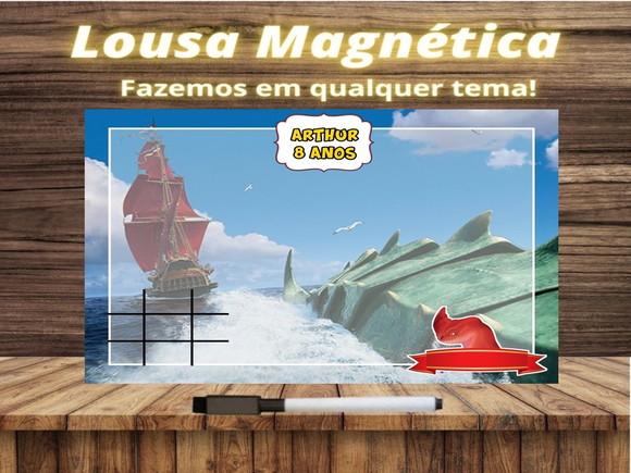 Lousa Magnética + Jogo da Velha Fera do Mar com Embalagem