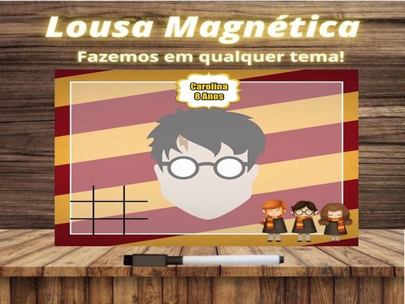 Lousa Magnética + Jogo da Velha Harry Potter com Embalagem