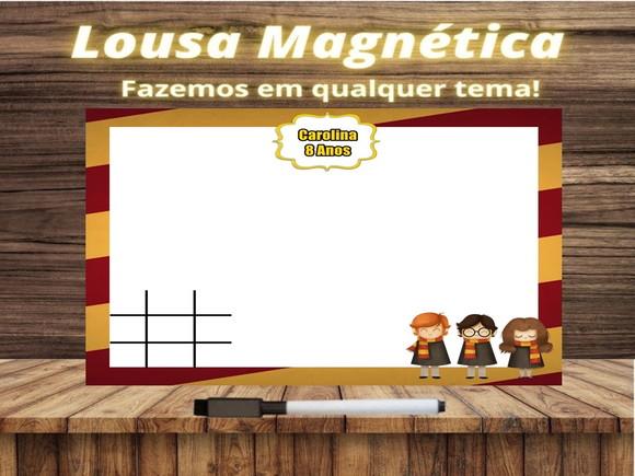 Lousa Magnética + Jogo da Velha Harry Potter com Embalagem