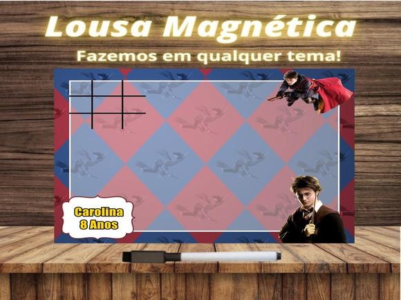 Lousa Magnética + Jogo da Velha Harry Potter com Embalagem