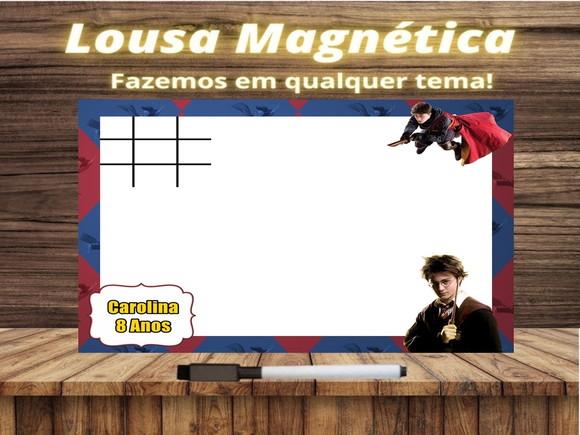 Lousa Magnética + Jogo da Velha Harry Potter com Embalagem
