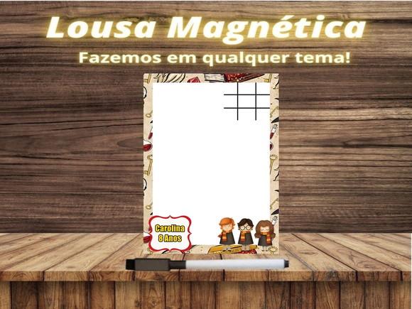 Lousa Magnética + Jogo da Velha Harry Potter com Embalagem