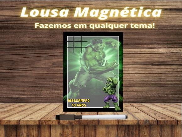 Lousa Magnética + Jogo da Velha Hulk com Embalagem