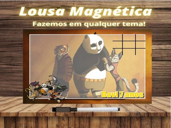Lousa Magnética + Jogo da Velha Kung Fu Panda com Embalagem