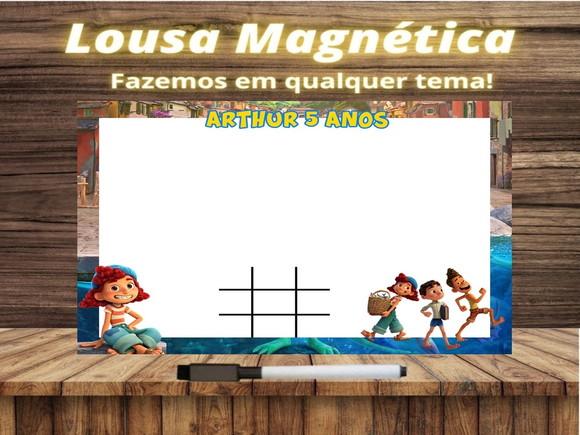 Lousa Magnética + Jogo da Velha Luca com Embalagem