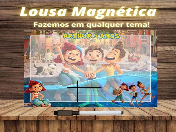 Lousa Magnética + Jogo da Velha Luca com Embalagem