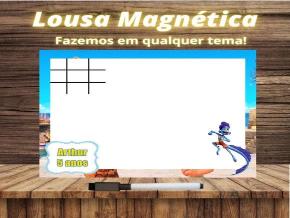 Lousa Magnética + Jogo da Velha Luca com Embalagem