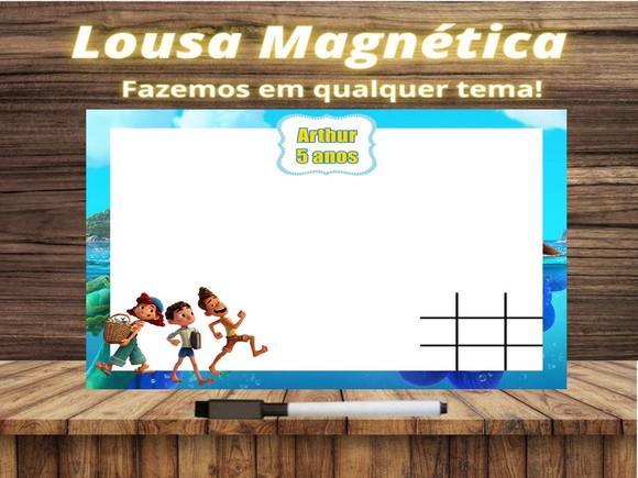 Lousa Magnética + Jogo da Velha Luca com Embalagem