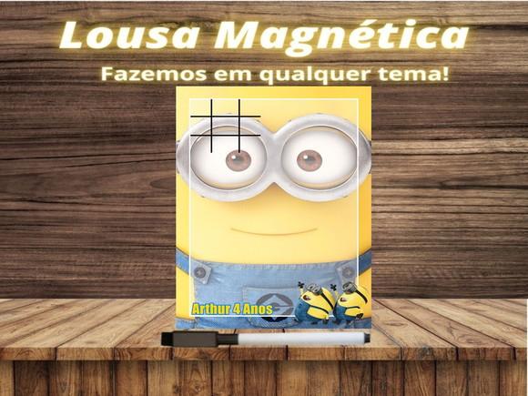 Lousa Magnética + Jogo da Velha Minions com Embalagem