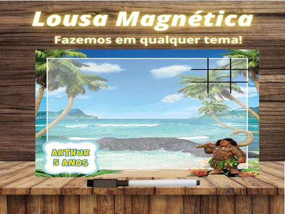 Lousa Magnética + Jogo da Velha Moana com Embalagem