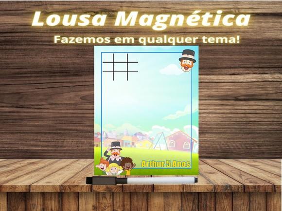 Lousa Magnética + Jogo da Velha Mundo Bita com Embalagem