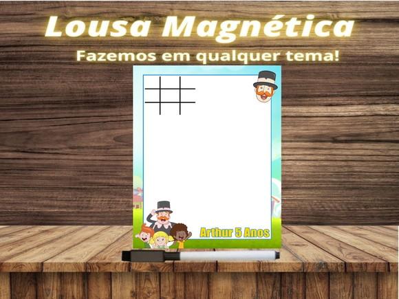 Lousa Magnética + Jogo da Velha Mundo Bita com Embalagem
