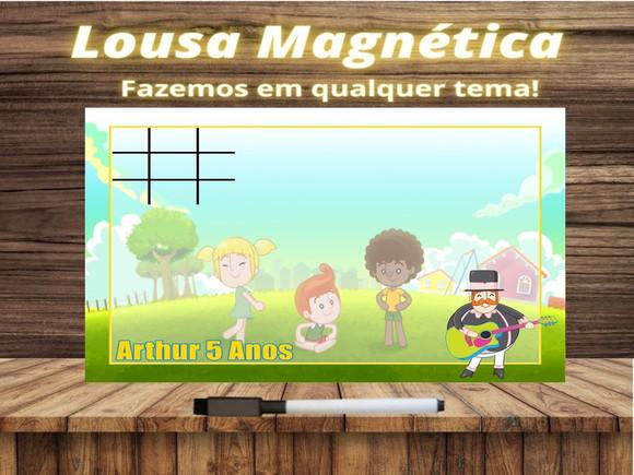 Lousa Magnética + Jogo da Velha Mundo Bita com Embalagem