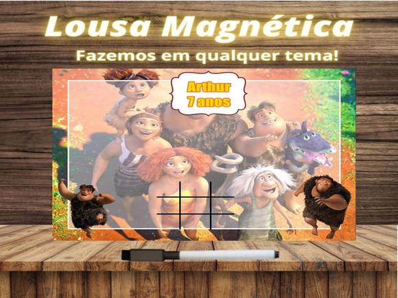 Lousa Magnética + Jogo da Velha os Croods com Embalagem