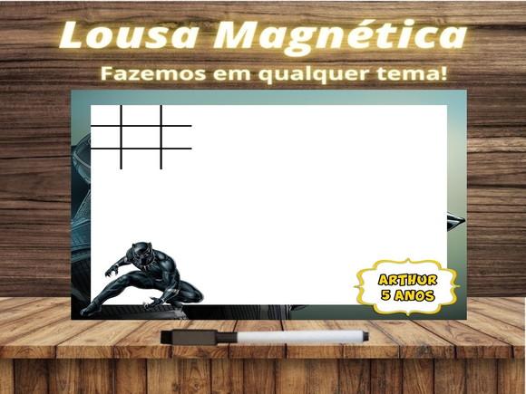 Lousa Magnética + Jogo da Velha Pantera Negra com Embalagem