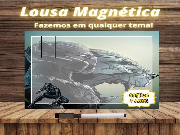 Lousa Magnética + Jogo da Velha Pantera Negra com Embalagem