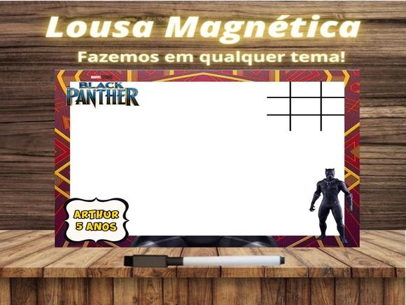 Lousa Magnética + Jogo da Velha Pantera Negra com Embalagem