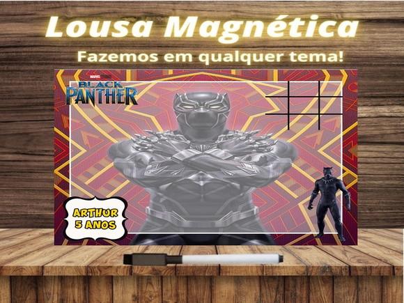 Lousa Magnética + Jogo da Velha Pantera Negra com Embalagem