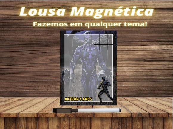 Lousa Magnética + Jogo da Velha Pantera Negra com Embalagem